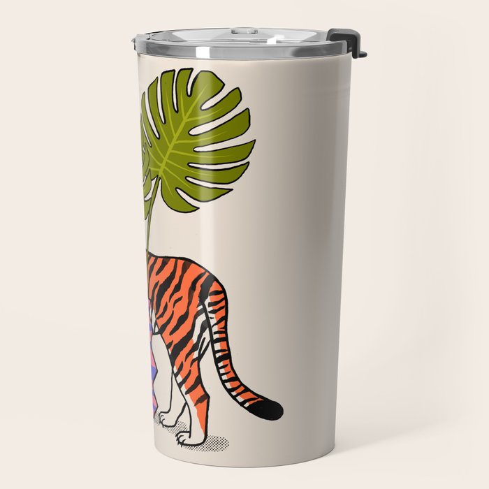 Tiger & Plant Travel Mug Gallery Image 2