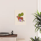 Tiger & Plant Poster Gallery Image 2