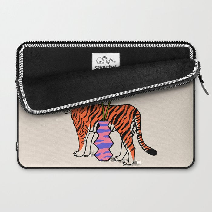 Tiger & Plant Laptop Sleeve Gallery Image 2