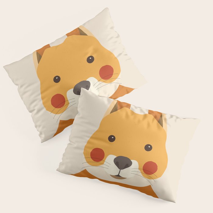 Red Squirrel Animal Portrait Pillow Sham Gallery Image 3