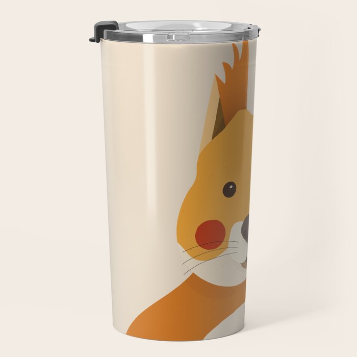 Red Squirrel Animal Portrait Travel Mug Gallery Image 3
