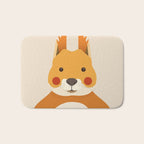 Red Squirrel Animal Portrait Bath Mat Gallery Image 1