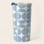 Mid Century Modern Geometric 04 Soft Blue Travel Mug Gallery Image 3
