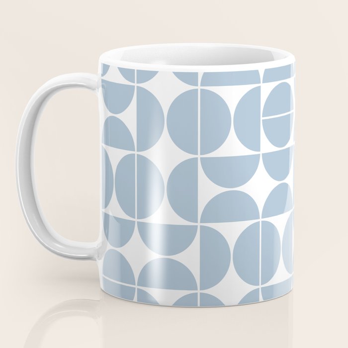 Mid Century Modern Geometric 04 Soft Blue Coffee Mug Gallery Image 3