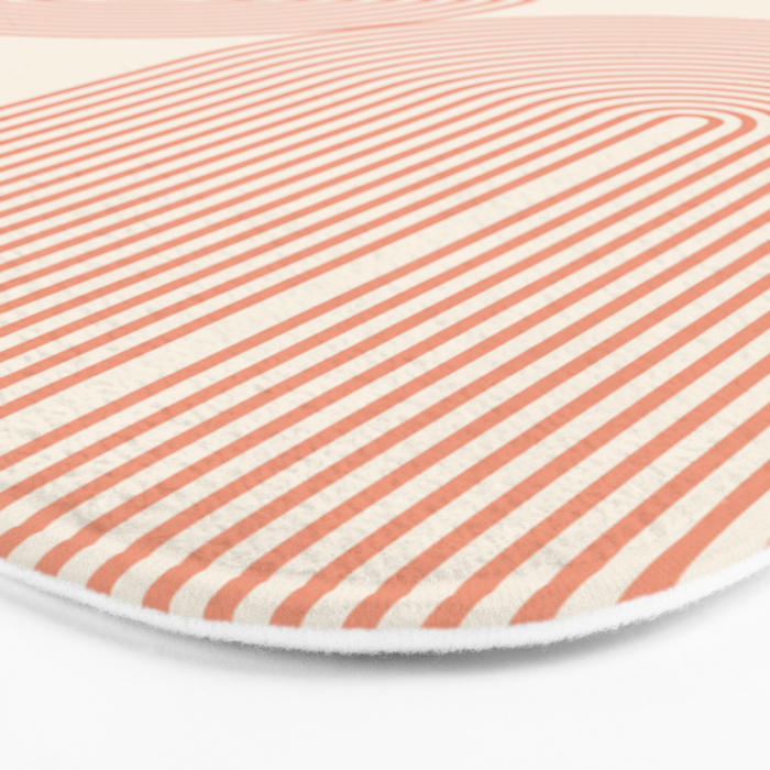 Abstraction_SUN_DOUBLE_LINE_POP_ART_Minimalism_001C Bath Mat Gallery Image 3