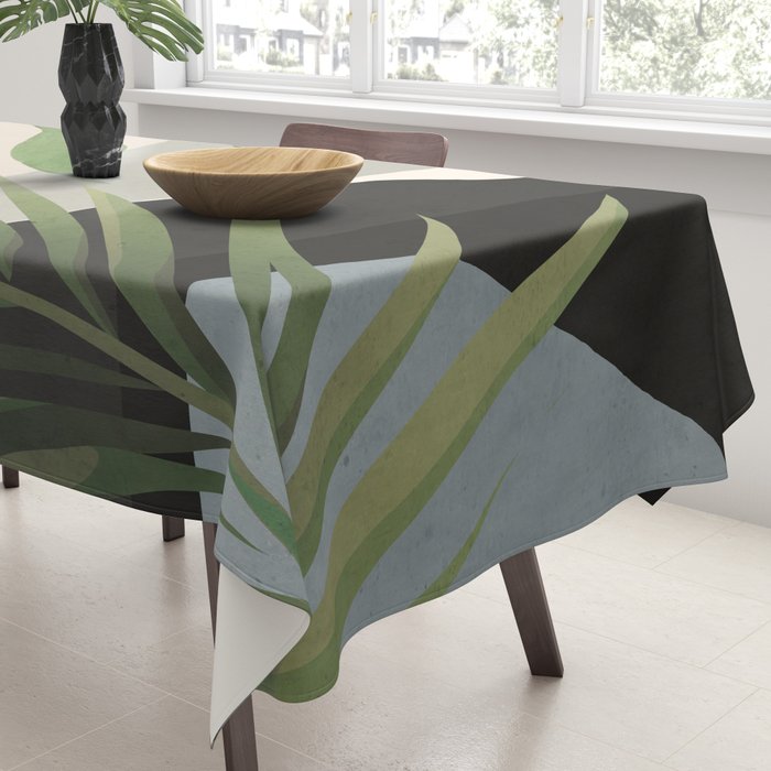 Abstract Art Tropical Leaves 49 Tablecloth Gallery Image 3