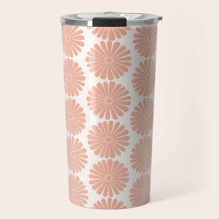 Floral Daisy Pattern XXXVIII Travel Mug Gallery Image 1