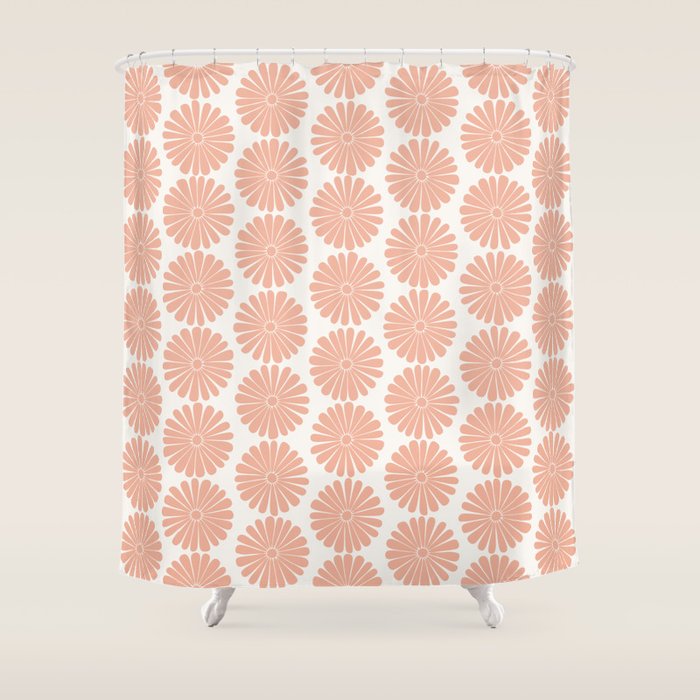 Floral Daisy Pattern XXXVIII Shower Curtain Gallery Image 1