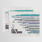 Shinkansen Bullet Train Evolution - White Placemat Gallery Image 1