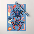 Oceanic Life - Lobster Wrapping Paper Gallery Image 1