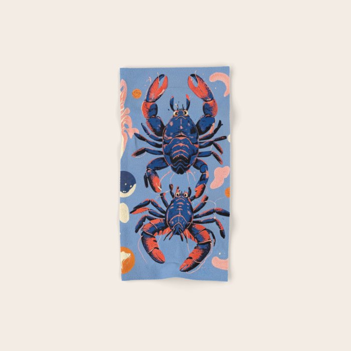 Oceanic Life - Lobster Bath Towel Gallery Image 1