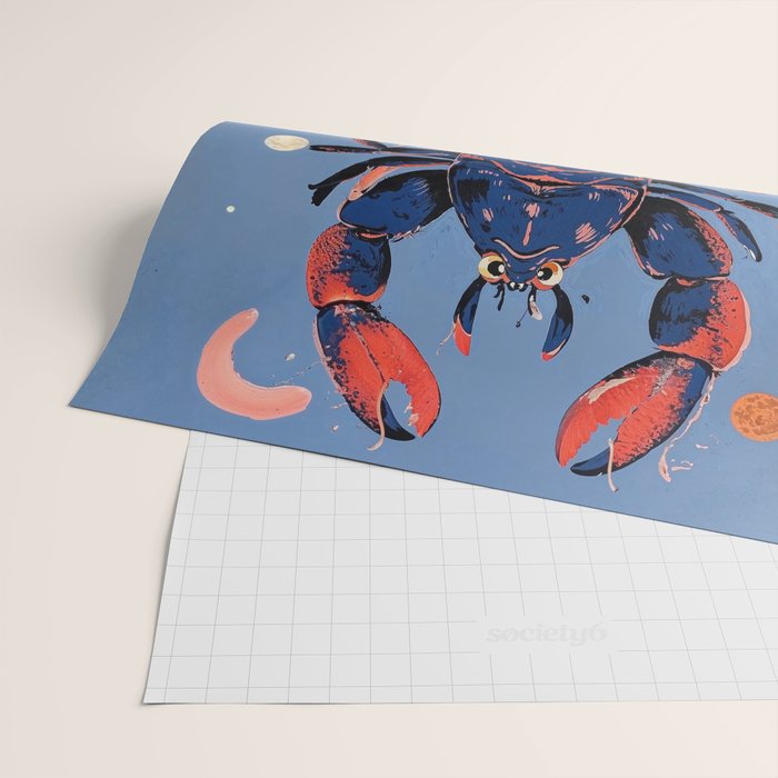Oceanic Life - Lobster Wrapping Paper Gallery Image 2