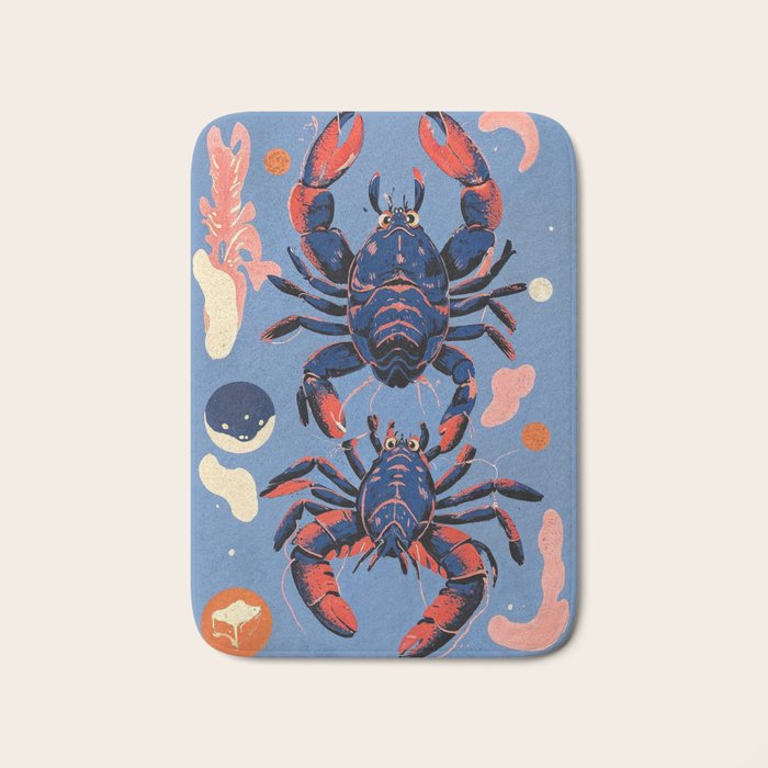 Oceanic Life - Lobster Bath Mat Gallery Image 1