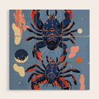 Oceanic Life - Lobster Wood Wall Art Gallery Image 1
