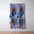Oceanic Life - Lobster Window Curtain Gallery Image 3
