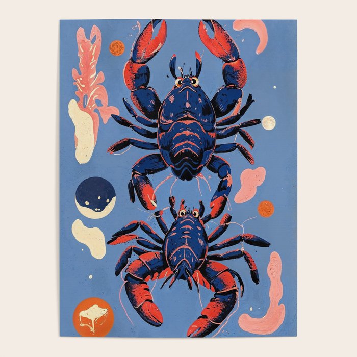 Oceanic Life - Lobster Poster Gallery Image 4