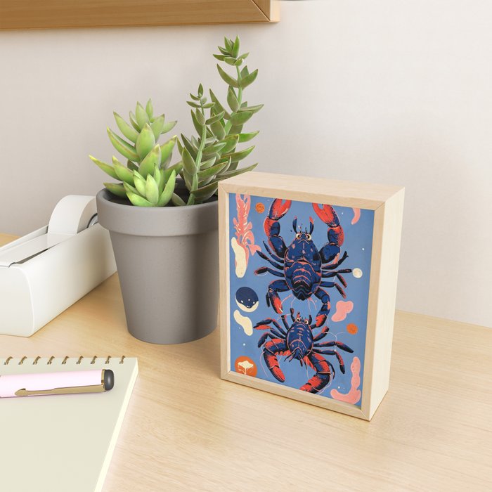 Oceanic Life - Lobster Mini Art Print Gallery Image 2