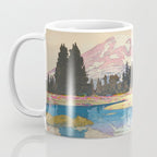 Mount Rainier Vintage Beautiful Japanese Woodblock Print Hiroshi Yoshida Coffee Mug Gallery Image 3
