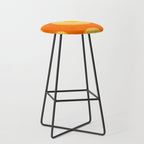 Earth Mod Abstract Sun Orange Stool Gallery Image 1