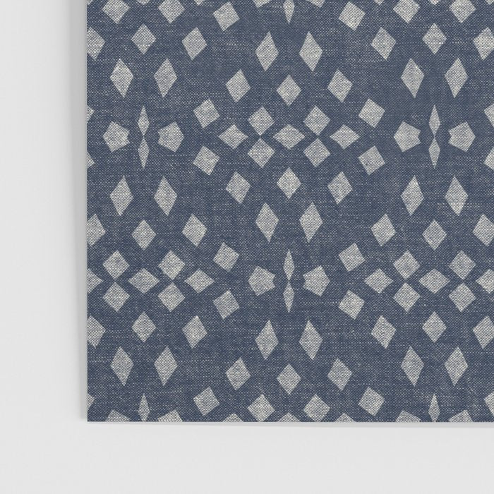 Vintage Patterned Blue Poster Gallery Image 3