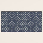 Vintage Patterned Blue Desk Mat Gallery Image 3