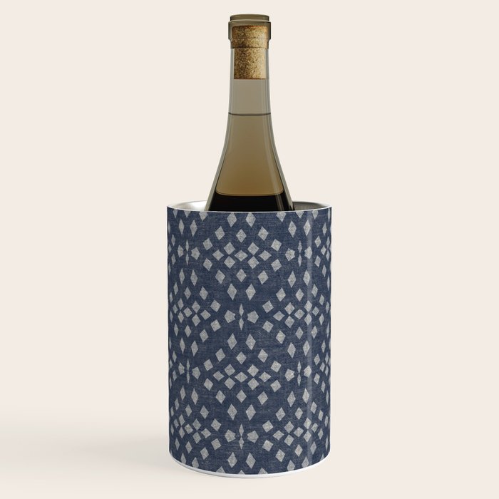 Vintage Patterned Blue Wine Chiller Gallery Image 3