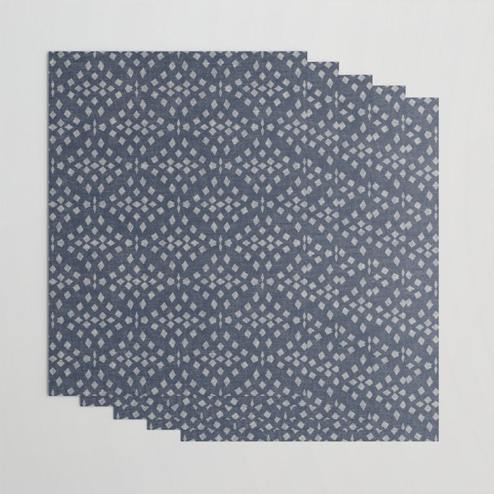 Vintage Patterned Blue Wrapping Paper Gallery Image 3