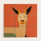 Whimsy Kangaroo Wood Wall Art Gallery Image 1