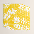 Bright Yellow, Summer, Pineapple Art Wrapping Paper Gallery Image 3