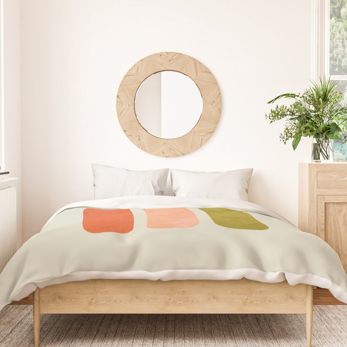 mid century xmas contemporary candle Duvet Cover Gallery Image 3