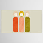 mid century xmas contemporary candle Tablecloth Gallery Image 2