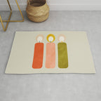 mid century xmas contemporary candle Rug Gallery Image 1