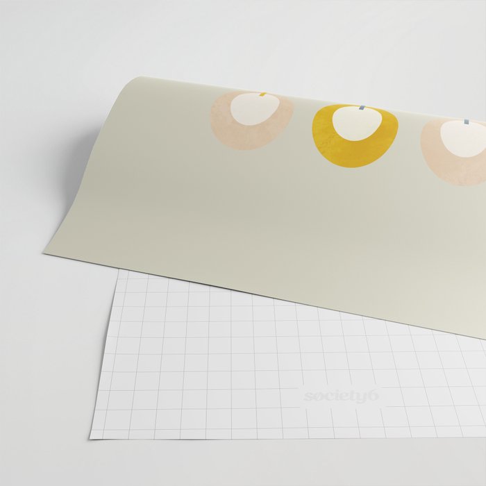 mid century xmas contemporary candle Wrapping Paper Gallery Image 2