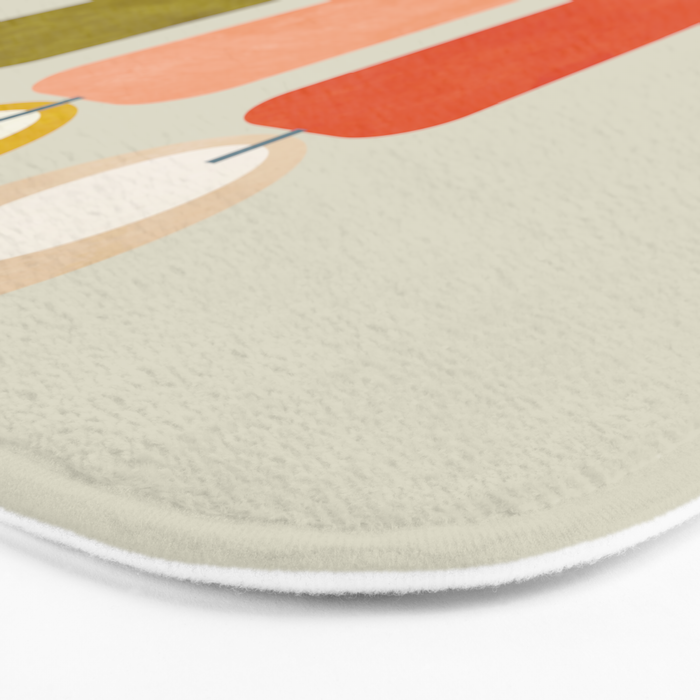 mid century xmas contemporary candle Bath Mat Gallery Image 3