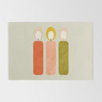 mid century xmas contemporary candle Rug Gallery Image 2