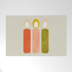 mid century xmas contemporary candle Welcome Mat Gallery Image 1