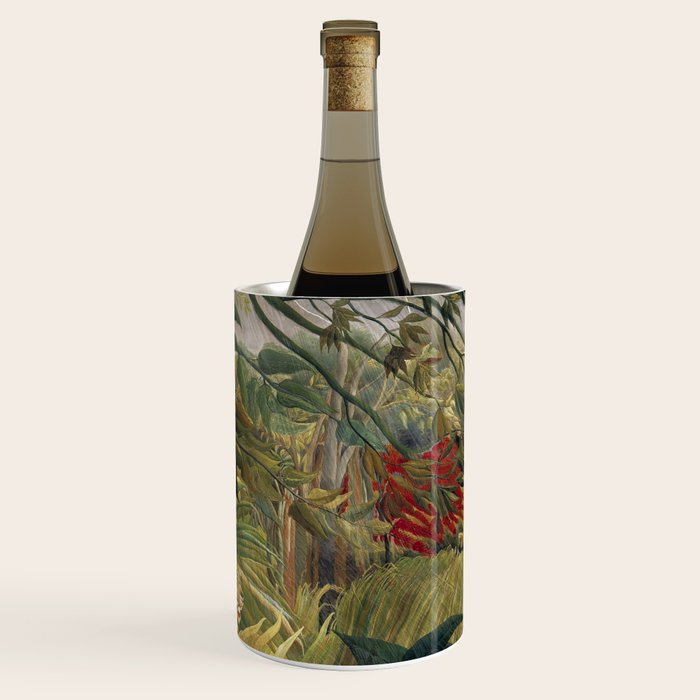 Henri Rousseau's Tiger in a Tropical Storm (1891) famous painting. Wine Chiller Gallery Image 3