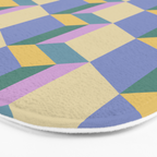 Cuboid Geometric Abstract Shapes Pattern XVI Bath Mat Gallery Image 3