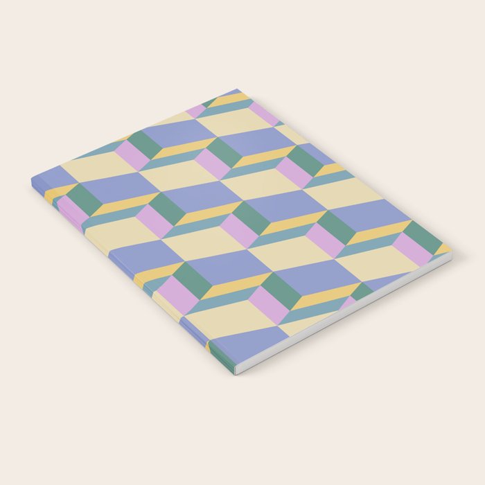 Cuboid Geometric Abstract Shapes Pattern XVI Notebook Gallery Image 2