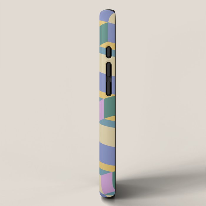 Cuboid Geometric Abstract Shapes Pattern XVI iPhone Case Gallery Image 2