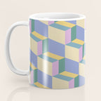Cuboid Geometric Abstract Shapes Pattern XVI Coffee Mug Gallery Image 3