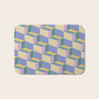 Cuboid Geometric Abstract Shapes Pattern XVI Bath Mat Gallery Image 1