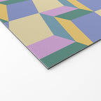 Cuboid Geometric Abstract Shapes Pattern XVI Welcome Mat Gallery Image 2