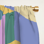 Cuboid Geometric Abstract Shapes Pattern XVI Window Curtain Gallery Image 2