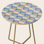 Cuboid Geometric Abstract Shapes Pattern XVI Side Table Gallery Image 2