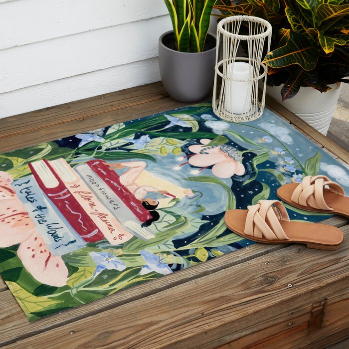 Night Reading Outdoor Rug Gallery Image 2
