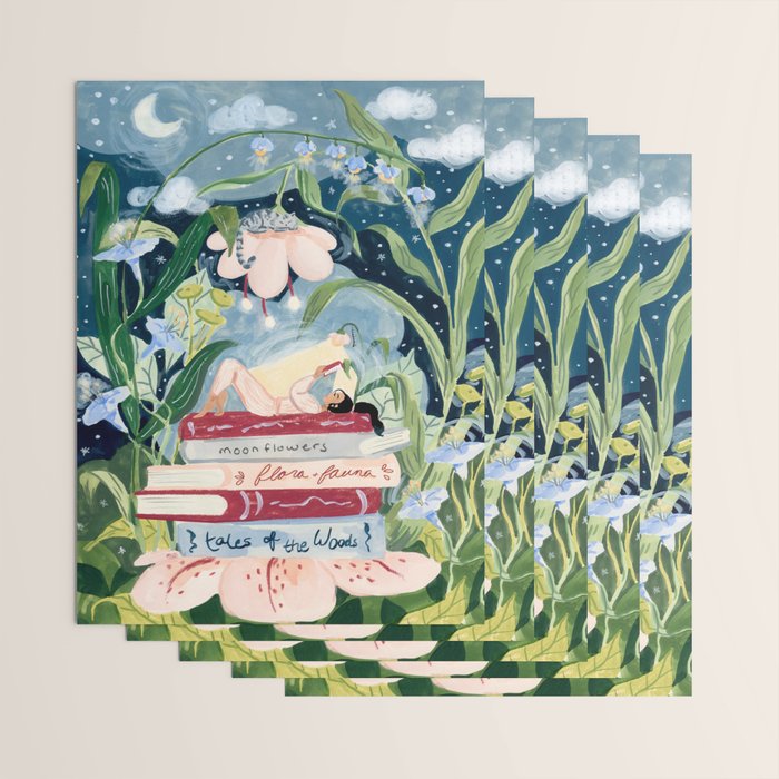 Night Reading Wrapping Paper Gallery Image 3