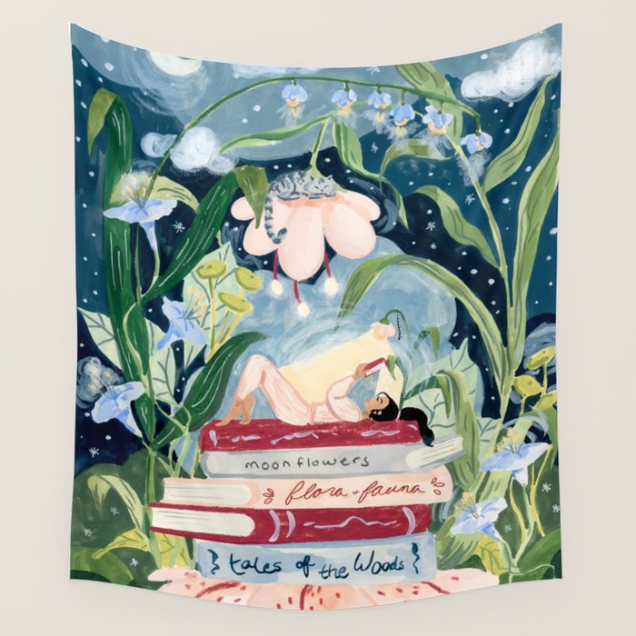 Night Reading Wall Tapestry Gallery Image 4