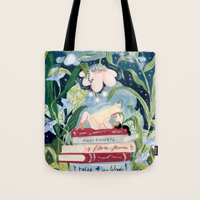 Night Reading Tote Bag Gallery Image 1