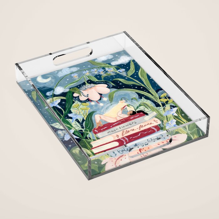 Night Reading Acrylic Tray Gallery Image 1